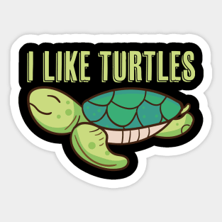 Cute funny turtle gifts Sticker